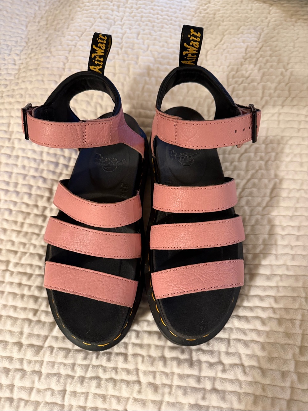 Dr. Martens Pink Multi-Strap Sandals